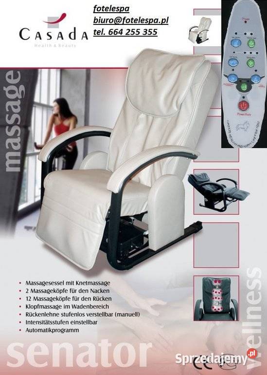 Germany Casada Senator fotel masujący do masażu Kępno
