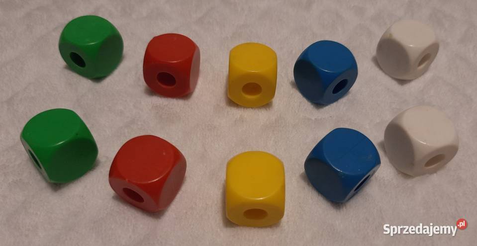 Kostki korale kolorowe 10 19 Zabawka Pozostałe Czeladź