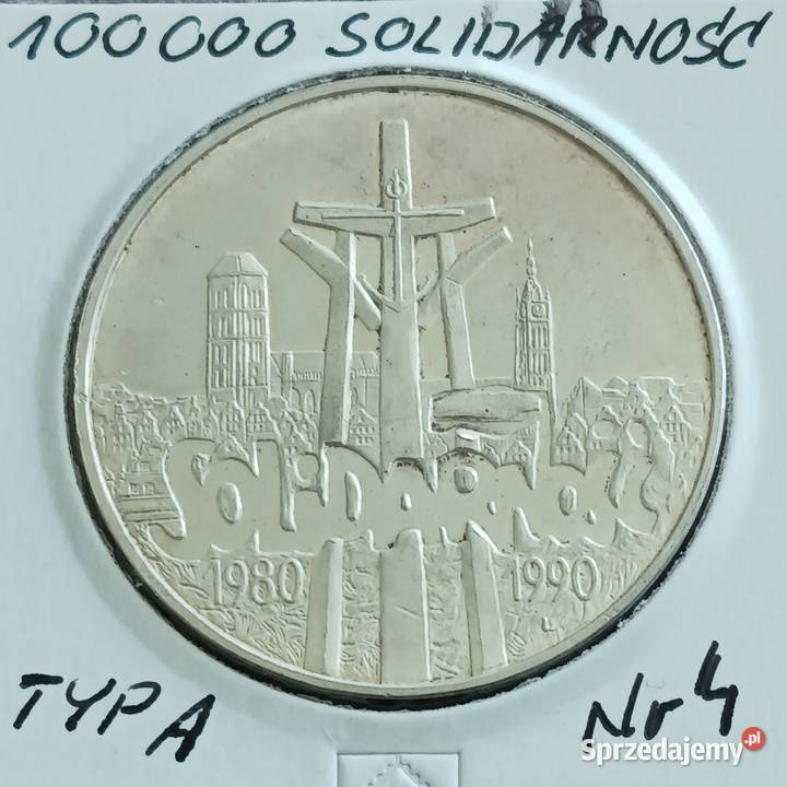 100 000 Solidarność 1990 r 4 typ A Konin