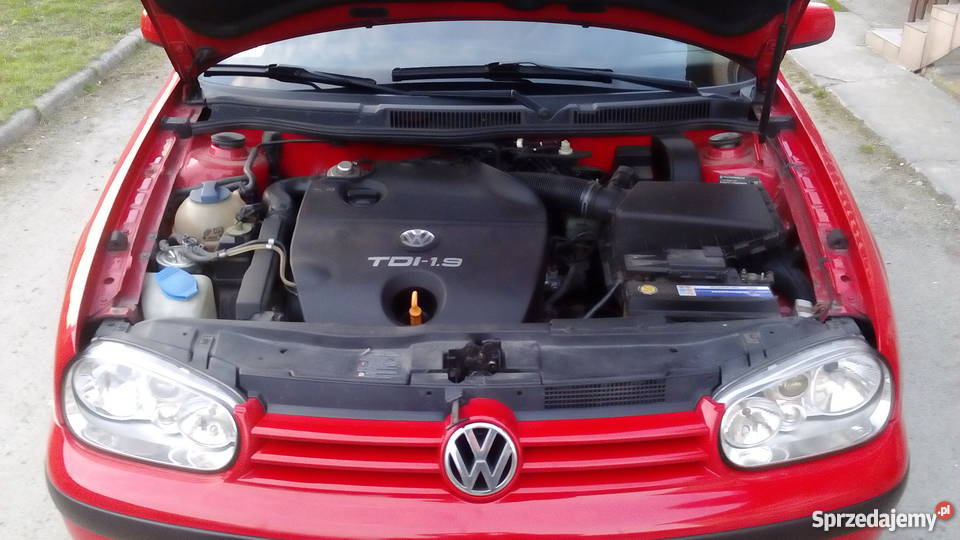 GOLF IV 19 TDI czerwony Strzelce Małe