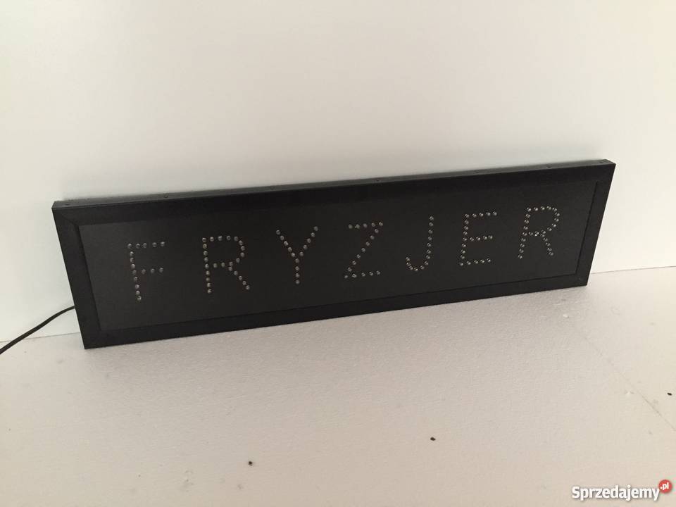 FRYZJER LED reklama 77x20 NOWA PRODUCENT Katowice