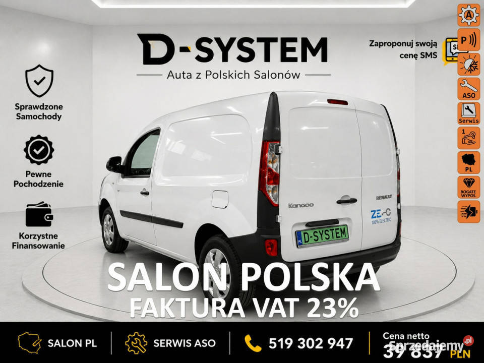 Renault Kangoo 22r Renault Kangoo ZE 33 kWh ZE światła przeciwmgłowe Białystok
