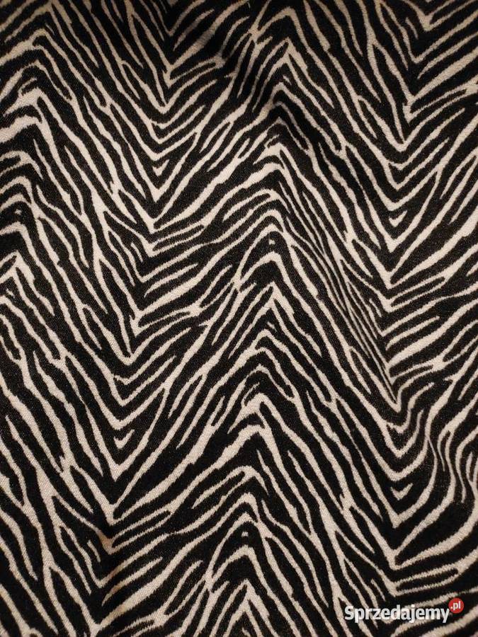 Nowy szal zebra i siwy z czarnym 180 x 70