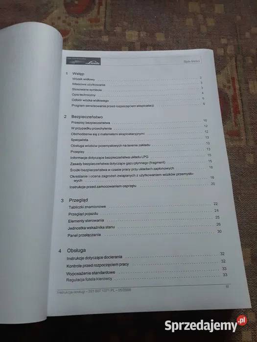 Instrukcja Obsługi DTR Linde H14H20 Linde lubuskie Żary