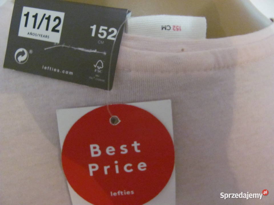 koszulka jasny róż lefties 1032102902 152 lubelskie Zamość