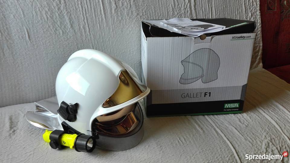 Hełm GALLET F1SF EN443 Biały NOWY Sosnowiec sprzedam