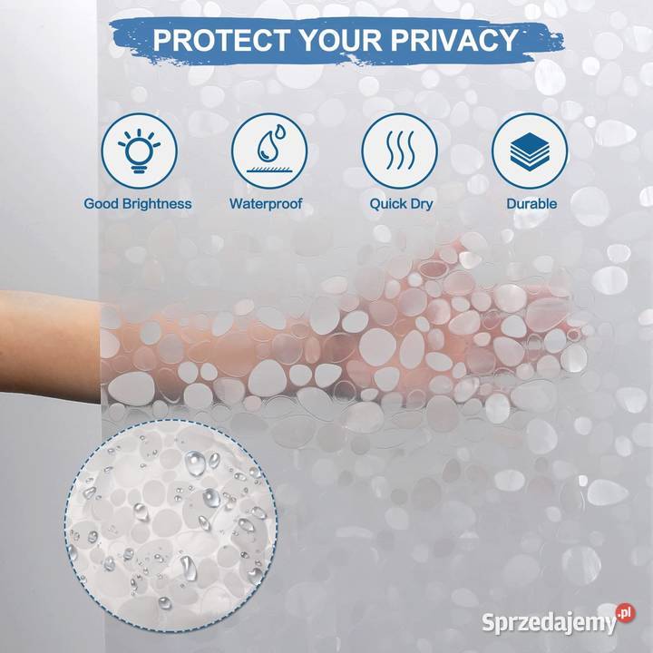 Zasłony prysznicowe materiał EVA wodoodporny lubelskie Zamość