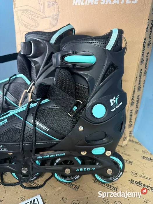 Rolki regulowane RAVEN Pulse BlackCyan 4043 Głuchów Górny sprzedam