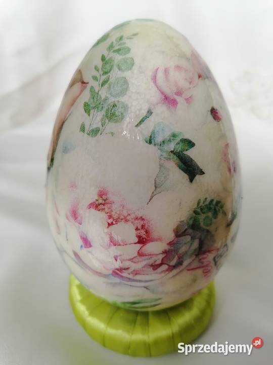 jajko pisanka róże 12 hand made wielokolorowy Sierpc