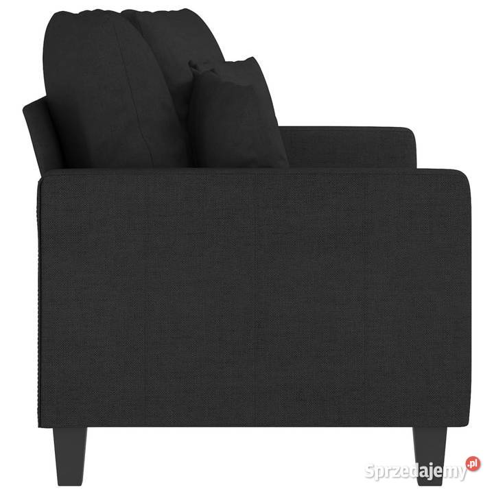 Sofa 2osobowa czarna 140 tapicerowana tkaniną Meble Warszawa sprzedam