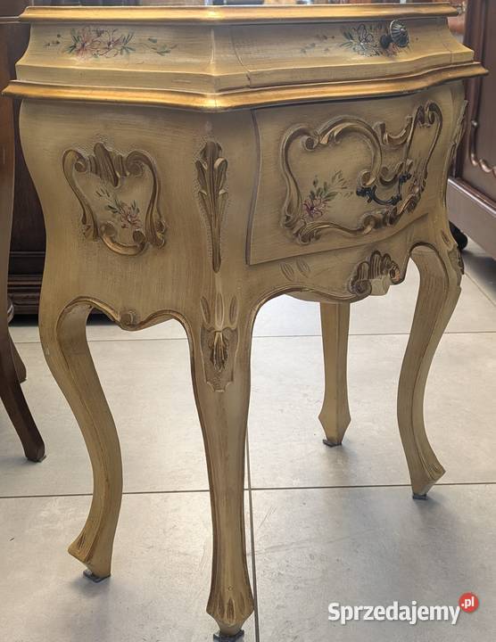 Piękna włoska szafka neobarokowa ecru sklep Meble Dąbrowa Górnicza
