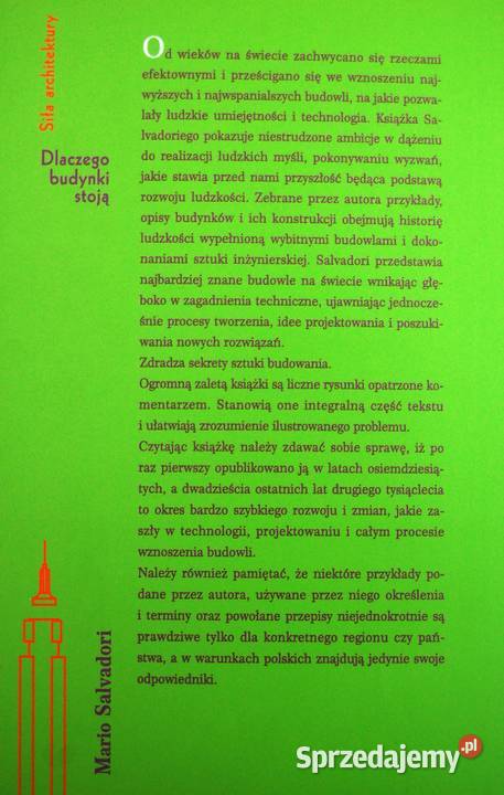 Dlaczego budynki stoją Mario Salvadori Lublin