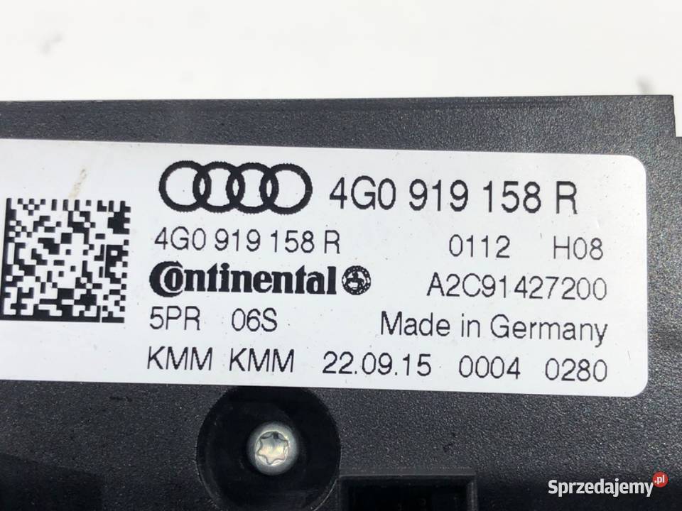 PANEL STEROWANIA NAWIEWU KLIMATYZACJI TYŁ AUDI