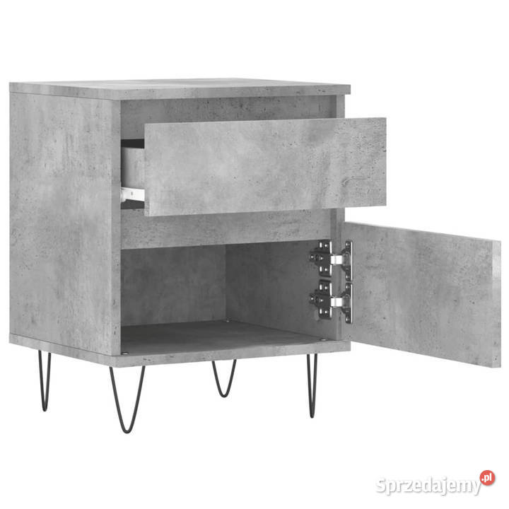 Szafka nocna szarość betonu 40x35x50 WM830676 mazowieckie Warszawa