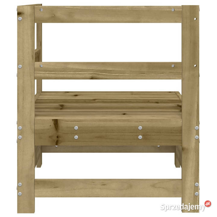Ogrodowa sofa narożna impregnowane drewno