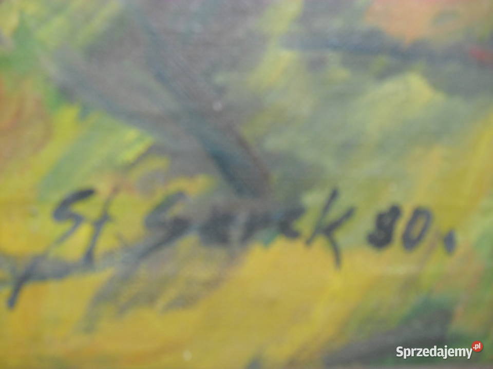 Obraz na płótnie St Sarek 1990r 67x52 Andrychów