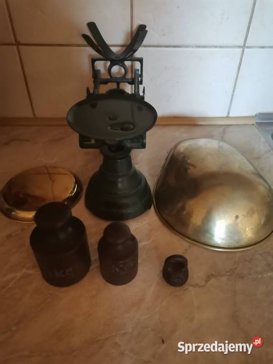 Stara Angielska waga szalkowa Art Deco małopolskie Kraków sprzedam