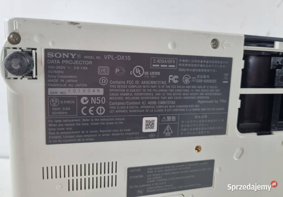 Projektor Sony VPLDX15 Sprawny z prawie nowa Warszawa