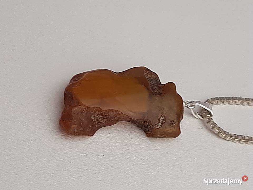zawieszka z bursztynem Naszyjniki