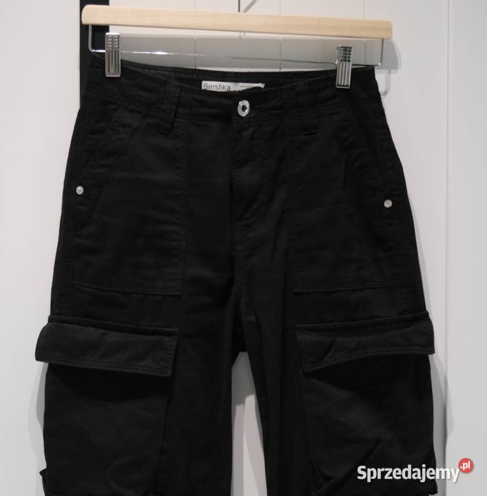 Bershka Cargo świetne spodnie bojówki 32 XXS Wrocław