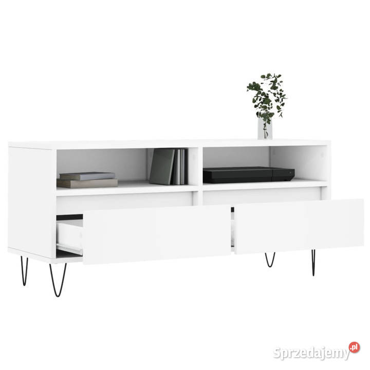 Szafka pod TV biała 100x345x445 materiał Warszawa