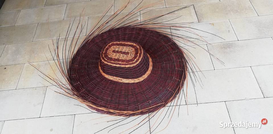 Kapelusz sombrero na ścianę duży wiklina rattan Dekoracje i ozdoby mazowieckie Garwolin