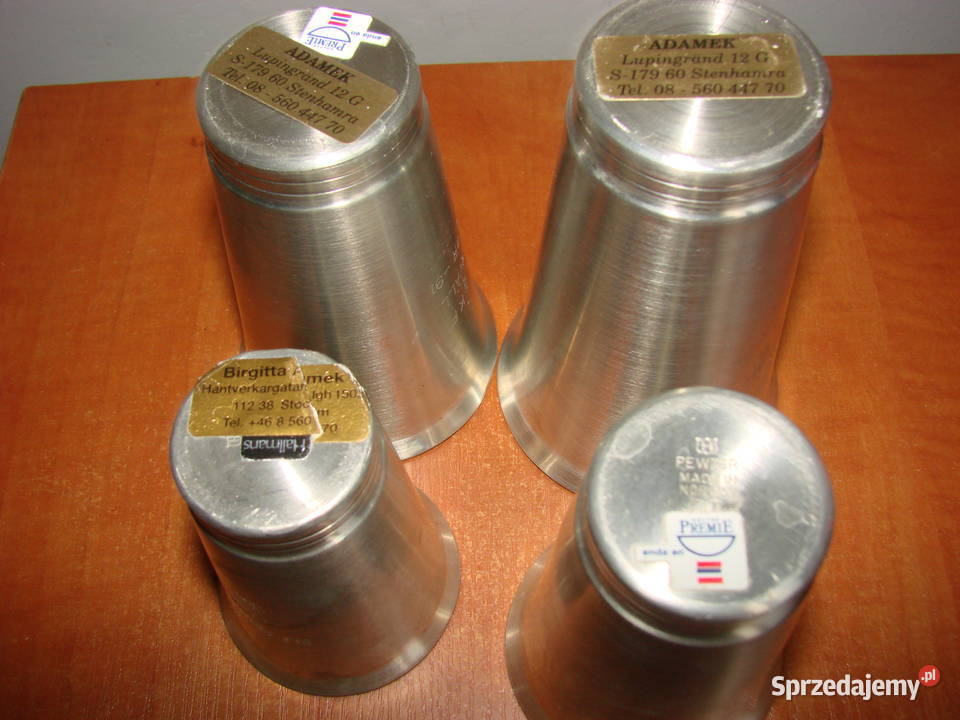 cynowe kubeczki Pruszcz Gdański