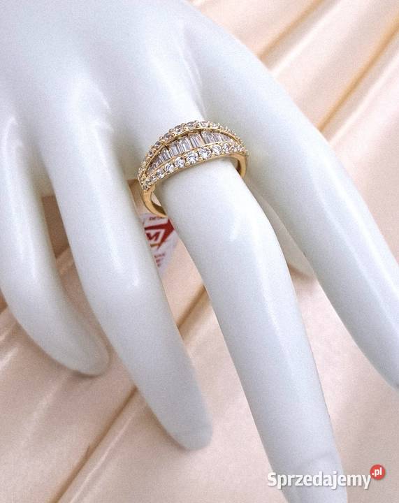 Pierścionek r17 Złoty pr585 Glamour Z977 złote Poznań