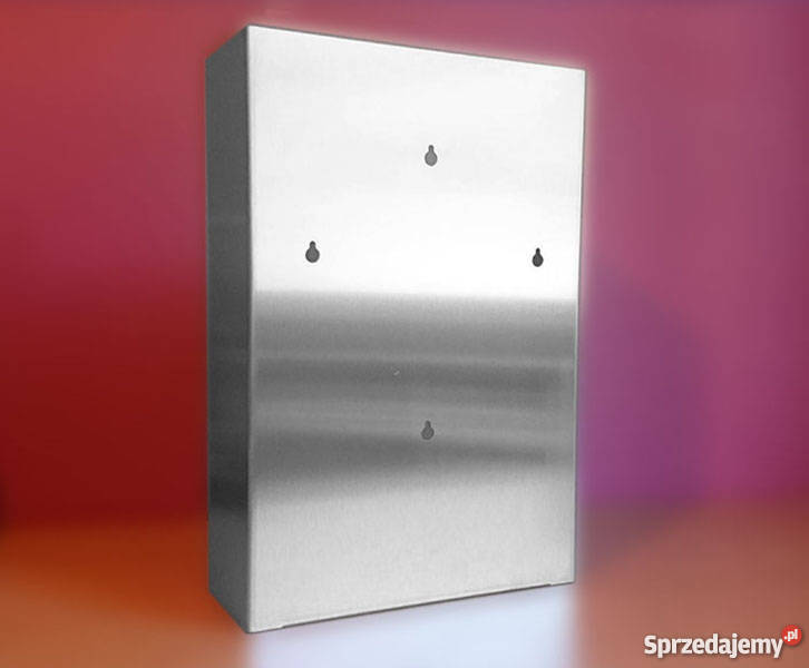 Podajnik dozownik na rękawice potrójny INOX gł Olsztyn