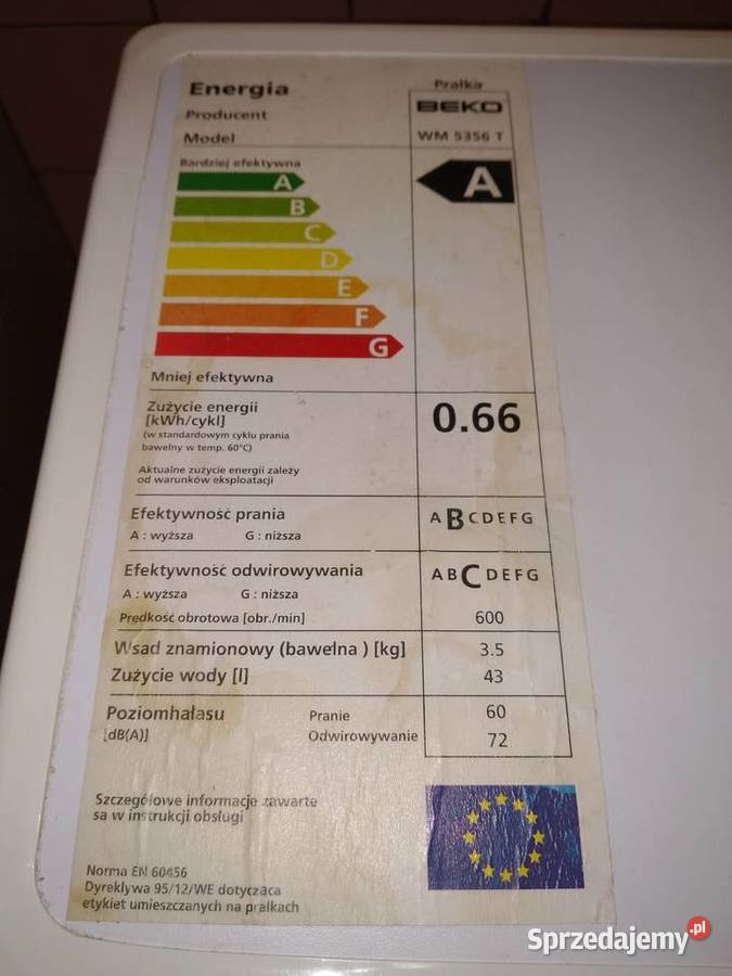 Pralka Beko klasa A Lublin