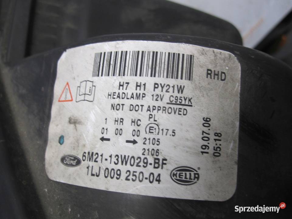 GALAXY MK2 II 06r lampa prawa przód 6M2113W029BF osobowe Kielce