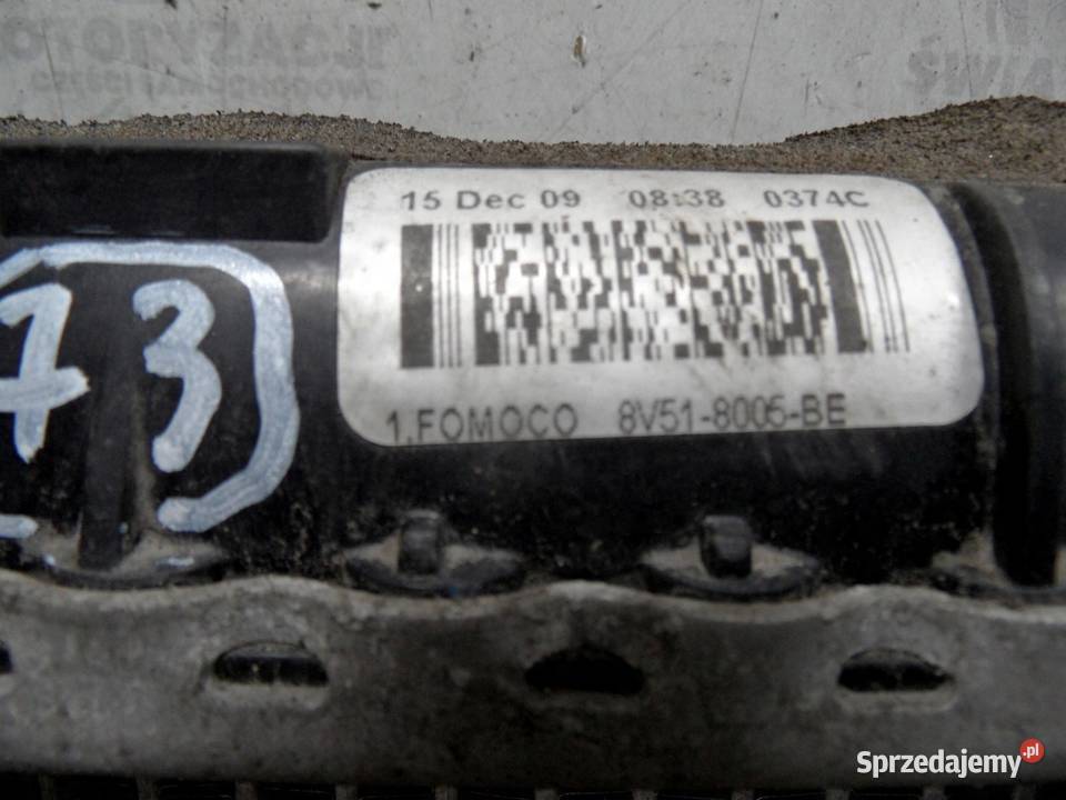 FORD FIESTA MK7 VII chłodnica wody 8V518005BE