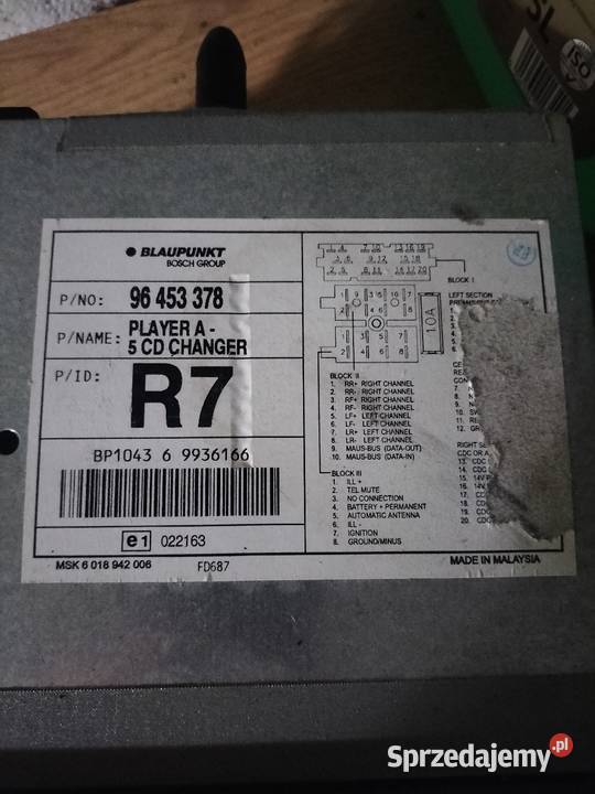 Radio CD evanda Lacetti Nubira Daewoo chevrolet Nisko