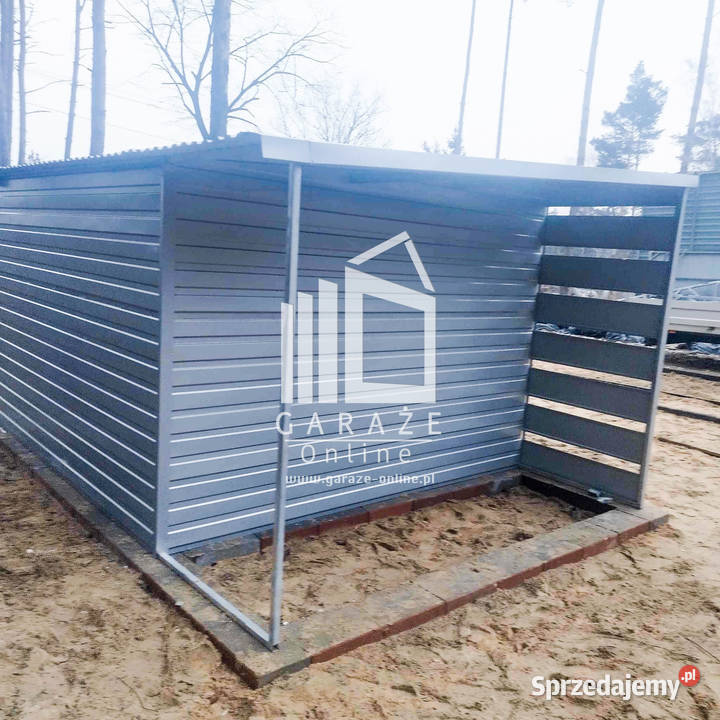SCHOWEK DOMEK OGRODOWY 3x3 m wiata okno drzwi blacha Ruda Śląska sprzedam
