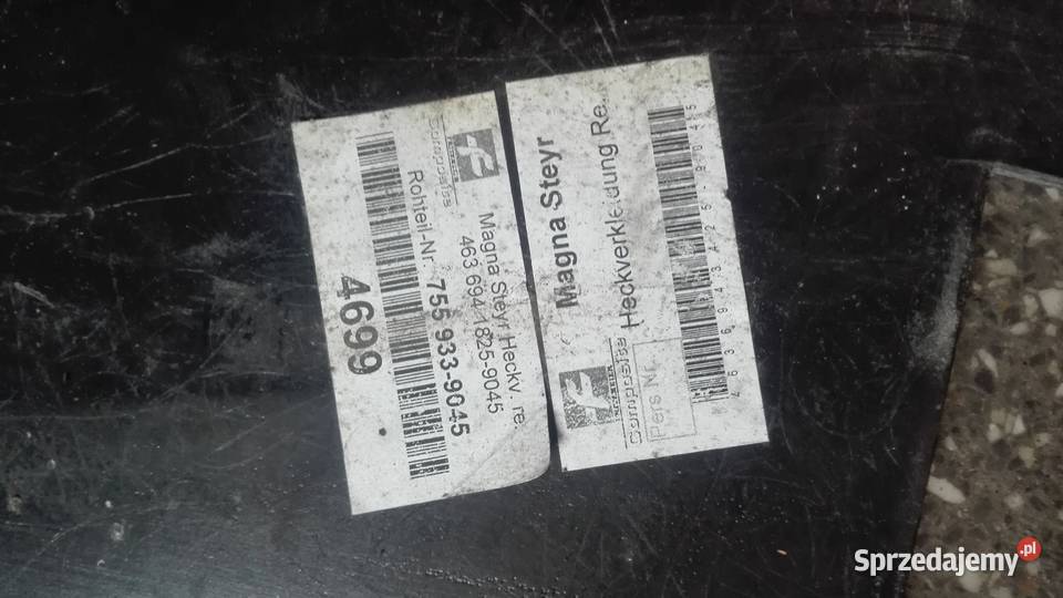 Mercedes g klasa 463 oslony tyl 4636943925 tapicerki samochodowe Kocmyrzów