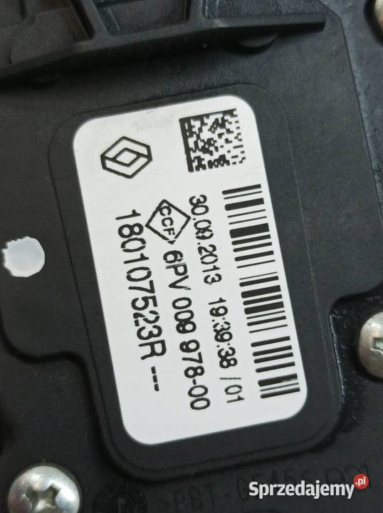 PEDAŁ POTENCJOMETR GAZU 180107523R Renault Motoryzacja świętokrzyskie
