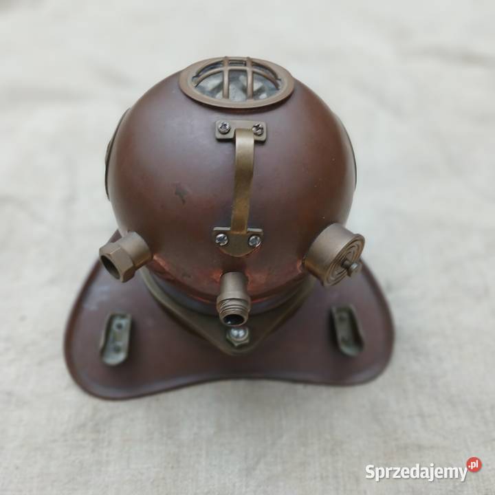 Mosiężny hełm nurka mosiężna miniatura Warszawa