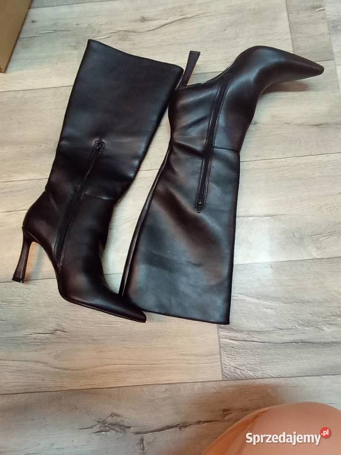 43 ASOS Design Czarne Kozaki szpilki wieczorowe Asos Kraków