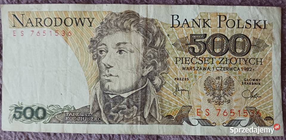 500 T Kościuszko seria ES 1VI1982 r Konin