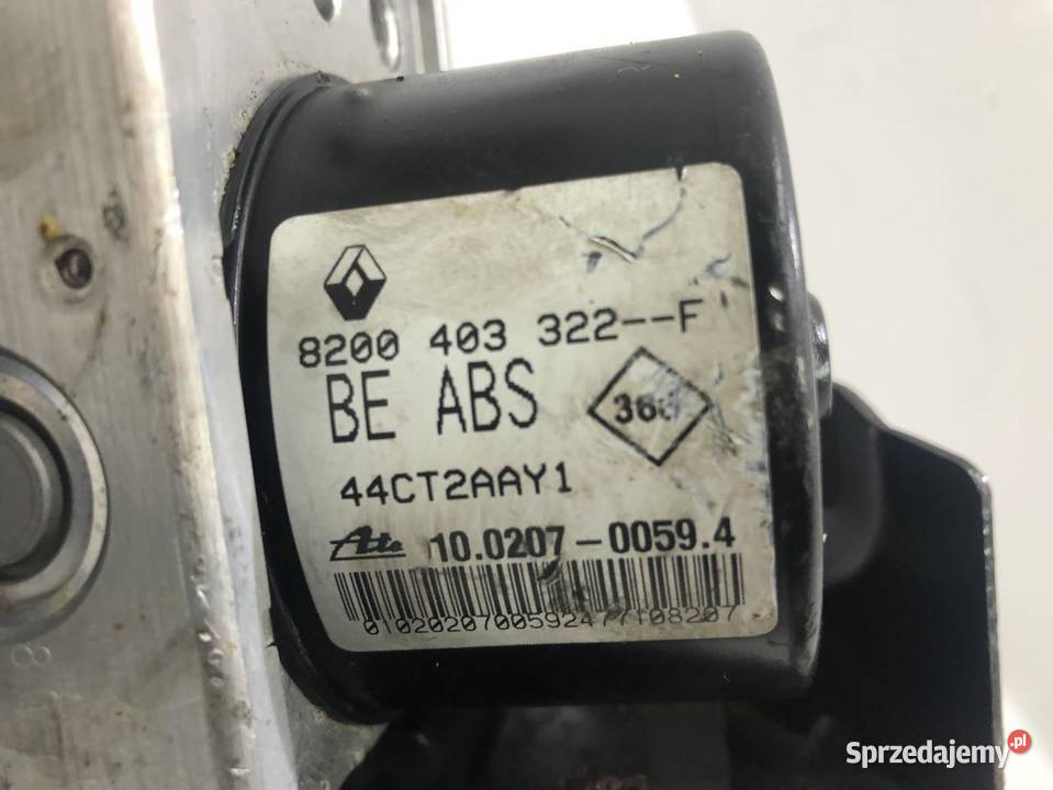 POMPA ABS RENAULT TWINGO 8200403322F Pompy hamulcowe