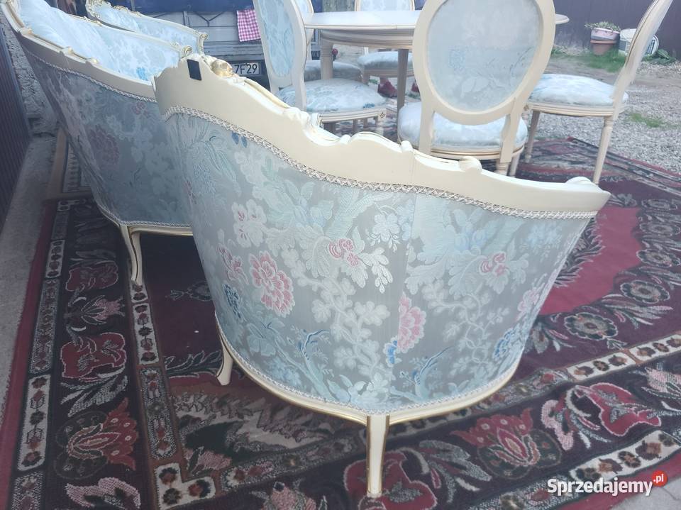 Meble pałacowe LUDWIK XIV komoda witryna sofa Sypniewo