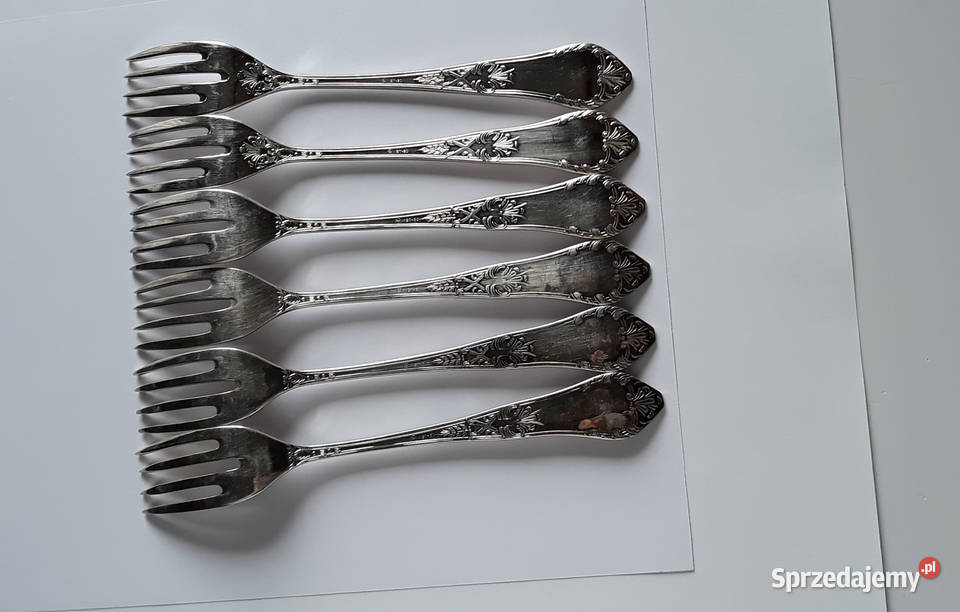 Posrebrzane widelce do ryb ROMAŃSKI Hefra Pozostałe śląskie Dąbrowa Górnicza
