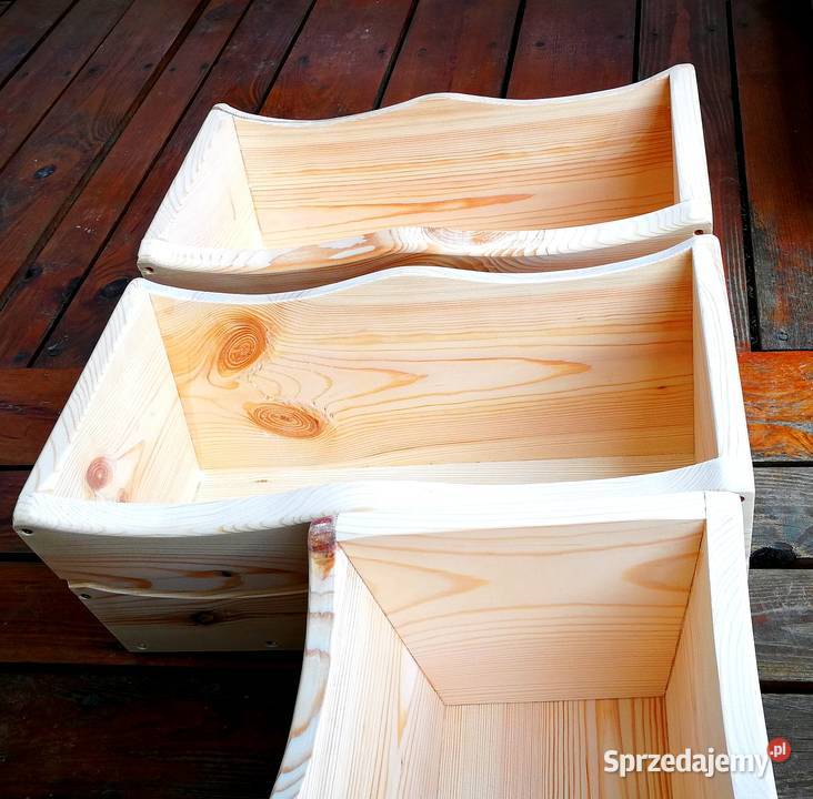 Donica drewniana z motywem serca kwietnik Dom i Ogród Radków