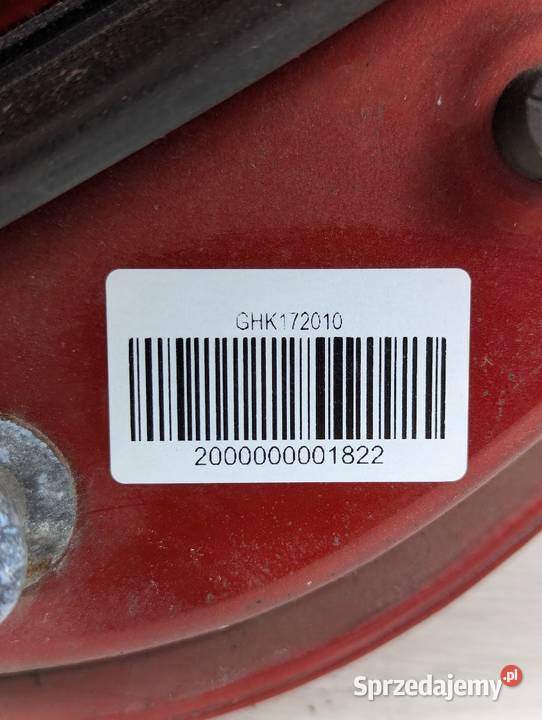 DRZWI PRAWY TYŁ MAZDA 6 GHK172010 41V Soul Red podlaskie Białystok