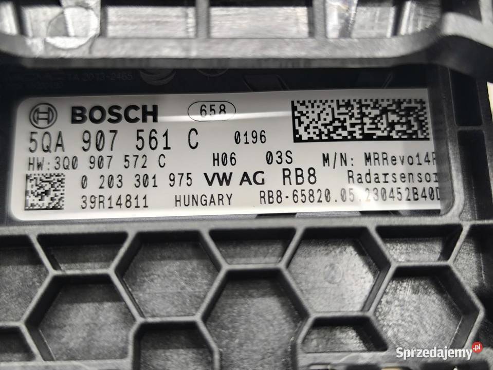 SENSOR RADAR DISTRONIC VOLSKSWAGEN OE 5QA907561C osobowe