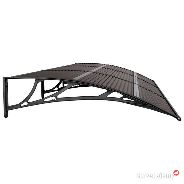 Daszek drzwi czarny 300x100 poliwęglan WM153575 Warszawa sprzedam