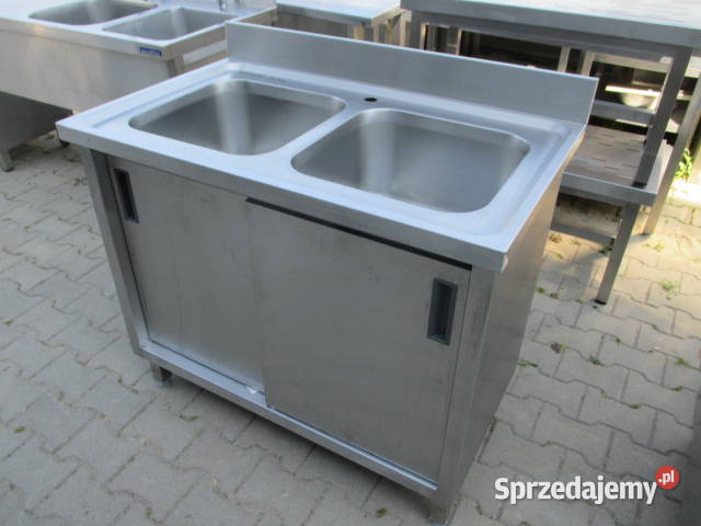 Zlew Gastronomiczny 2 Komorowy Drzwi Suwane Ostrów Wielkopolski