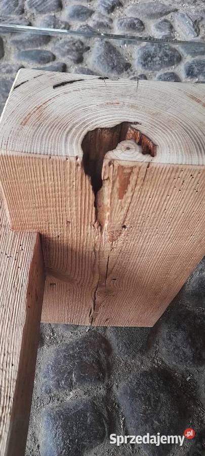 Stolik kawowy ława stare drewno 68cm Kamieńczyk