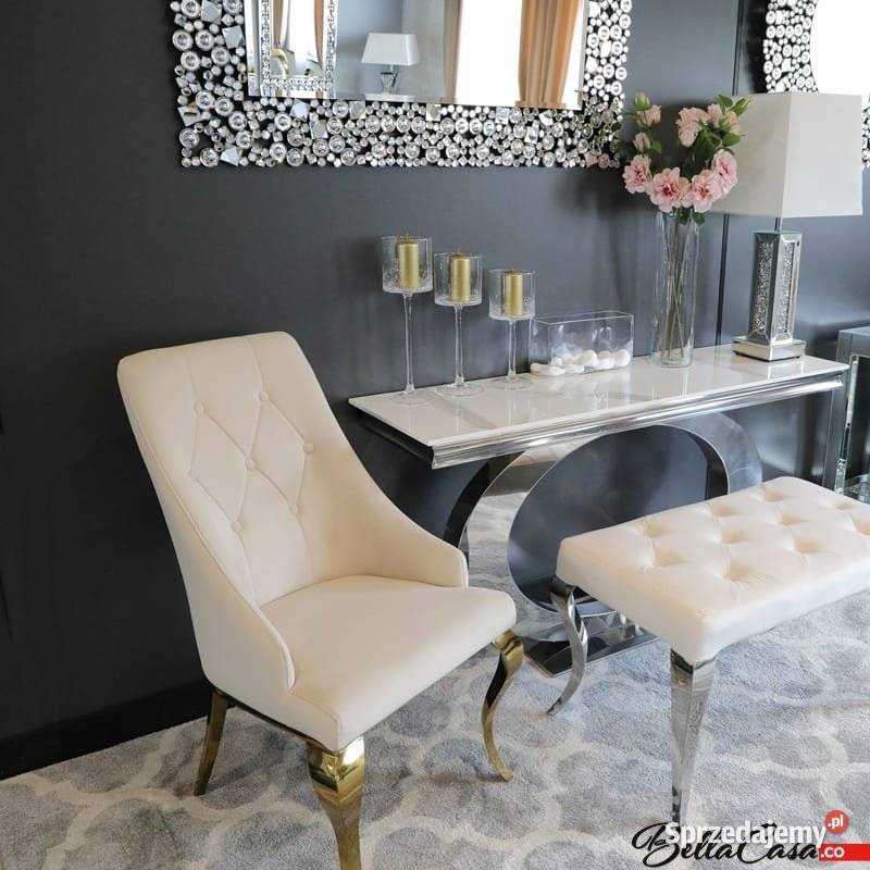 Krzesła glamour William Gold Złote RÓŻNE KOLORY Meble Warszawa sprzedam