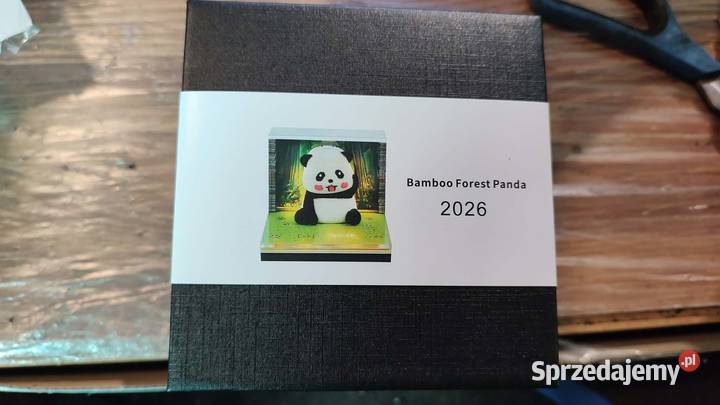 notatnik 3D panda w bambusowym lesie